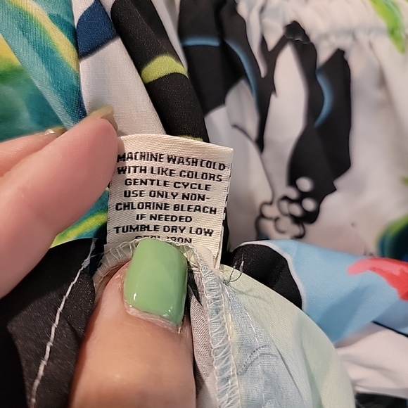 Rachel Zoe Womens Floral Cropped Blouse 3/4 Sleeve Size Medium - Picture 7 of 8